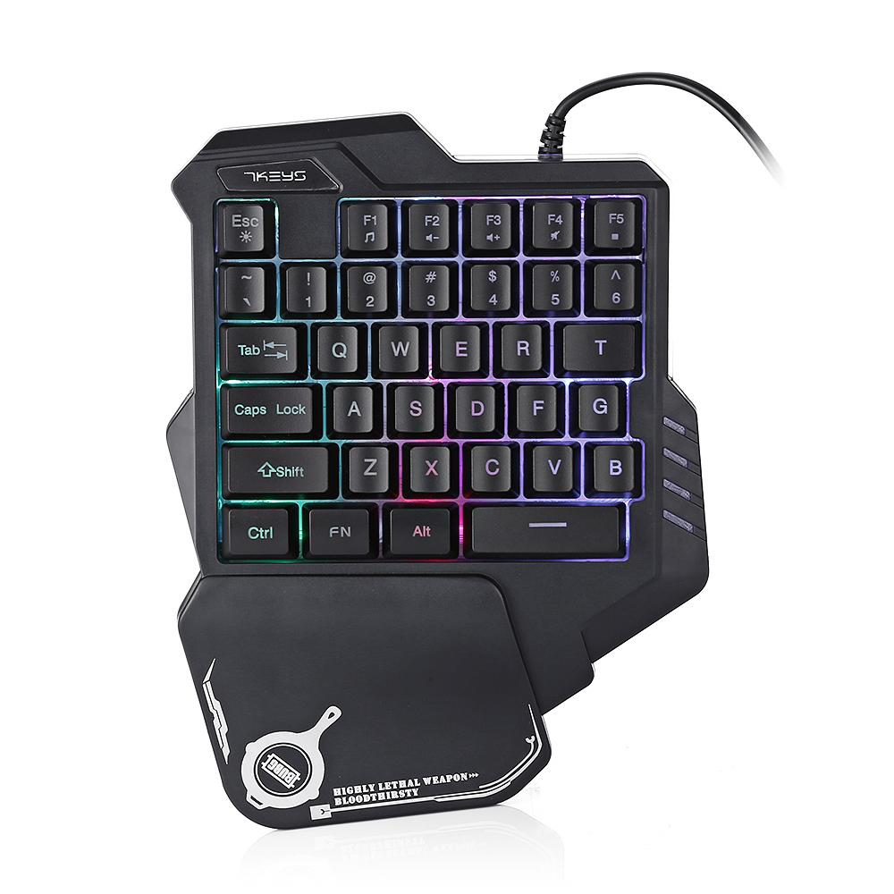 Gaming-Einhändige Tastatur, RGB Hintergrundbeleuchtung