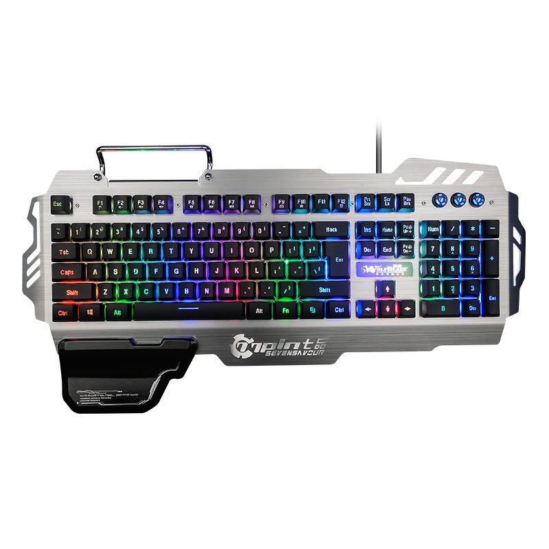 Metall-Gaming-Tastatur mit Hintergrundbeleuchtung