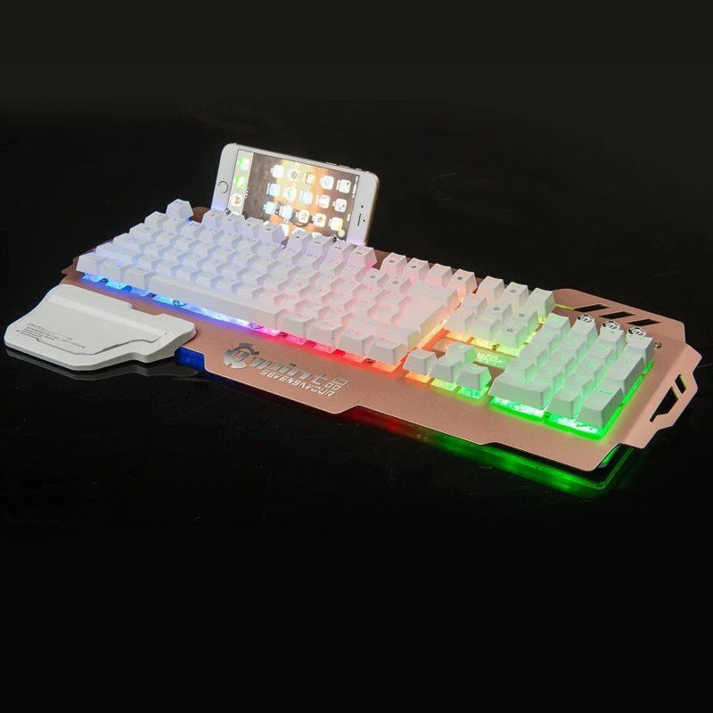 Metall-Gaming-Tastatur mit Hintergrundbeleuchtung