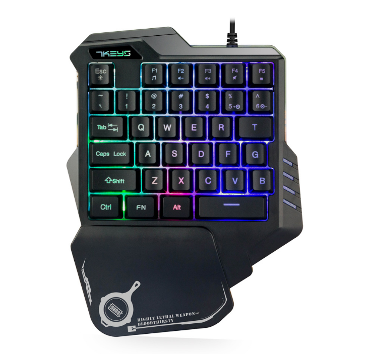 Gaming-Einhändige Tastatur, RGB Hintergrundbeleuchtung