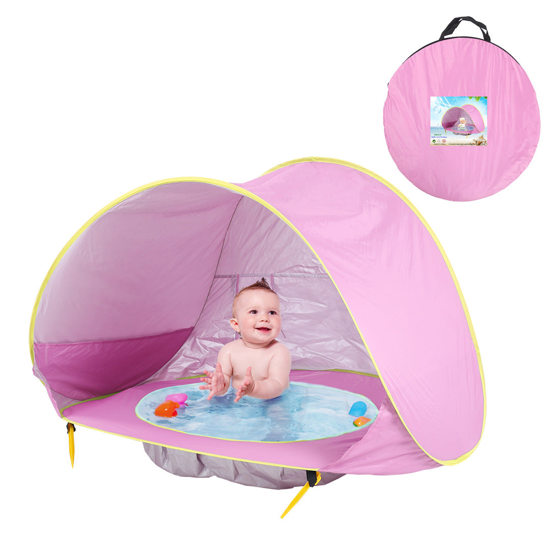 Baby Strandzelt Kinder Outdoor-Camping einfach zusammenklappbar wasserdicht bis Sonnensegelzelt UV-Schutz