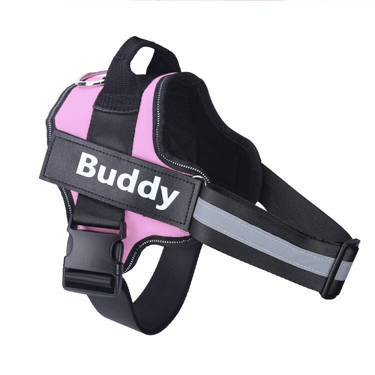 Personalized Dog Harness NO PULL Reflective Breathable Adjustable Pet Harness Vest For Small Large Dog Custom Patch Pet Supplies