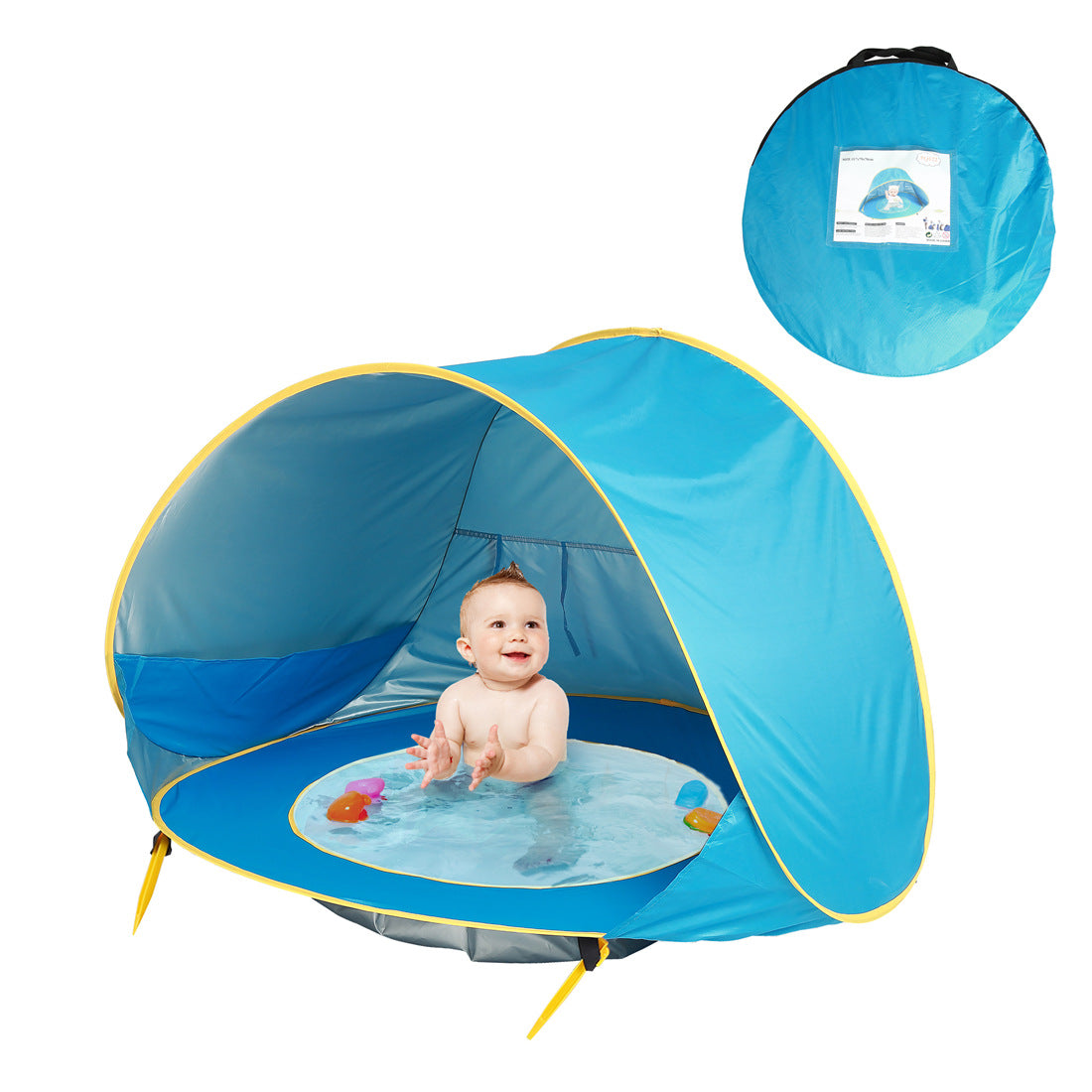 Baby Strandzelt Kinder Outdoor-Camping einfach zusammenklappbar wasserdicht bis Sonnensegelzelt UV-Schutz