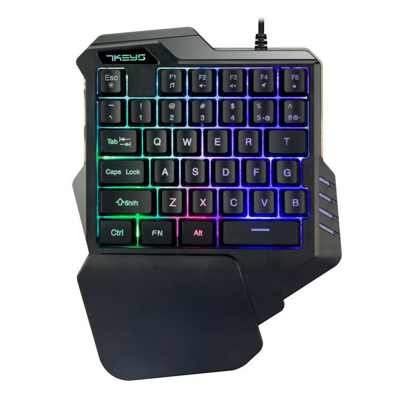 Gaming-Einhändige Tastatur, RGB Hintergrundbeleuchtung