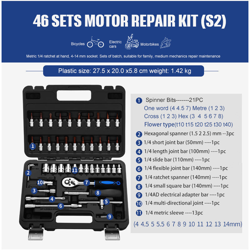 Steckschlüssel-Set Reparaturwerkzeug