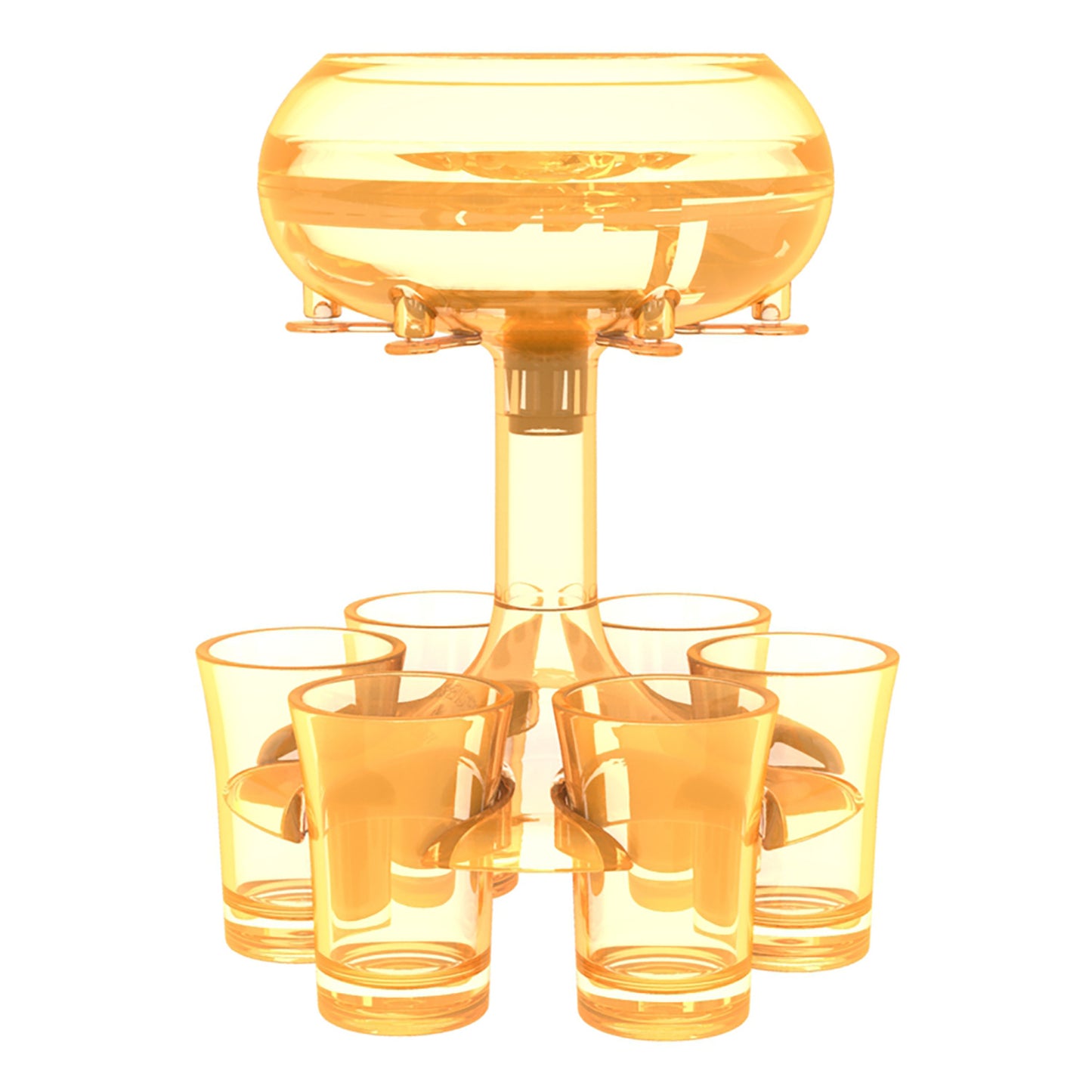 6-Schnaps-Glas-Spender-Halter Wein-Whisky-Bier-Dispenser Rack-Bar-Zubehör Trinkparty-Spiele Glas-Dispenser