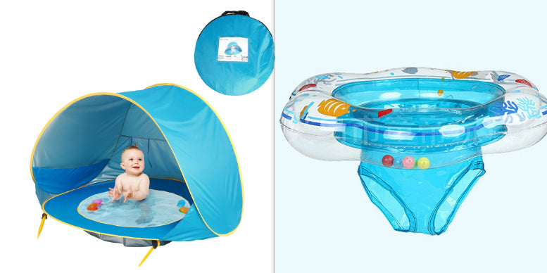 Baby Strandzelt Kinder Outdoor-Camping einfach zusammenklappbar wasserdicht bis Sonnensegelzelt UV-Schutz