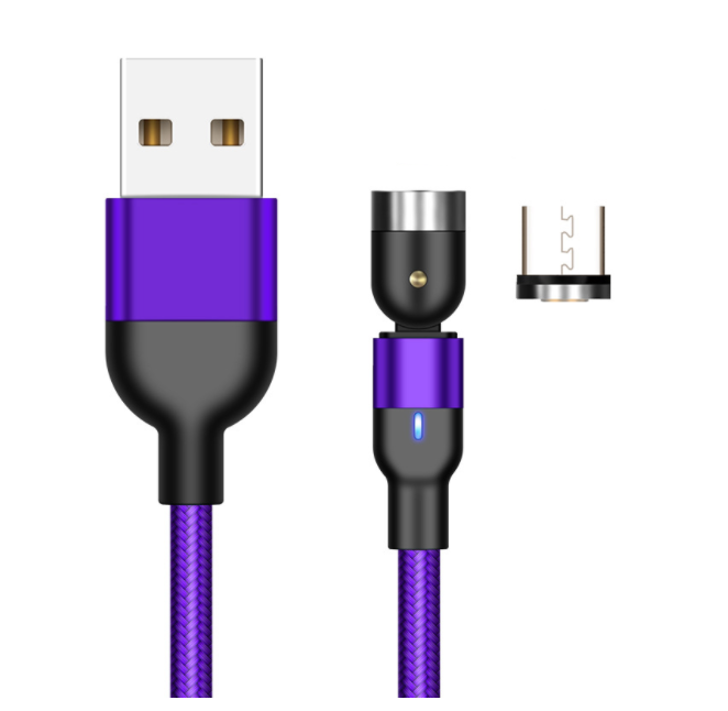 Essager magnetisches Kabel um 360 Grad drehbar USB-Type-C-Ladekabel, Schnelllade-Magnet-Ladekabel, um 540 Grad drehbares Mikro-Magnetkabel