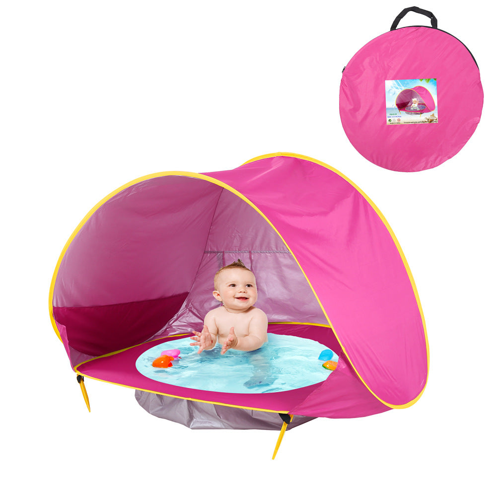 Baby Strandzelt Kinder Outdoor-Camping einfach zusammenklappbar wasserdicht bis Sonnensegelzelt UV-Schutz