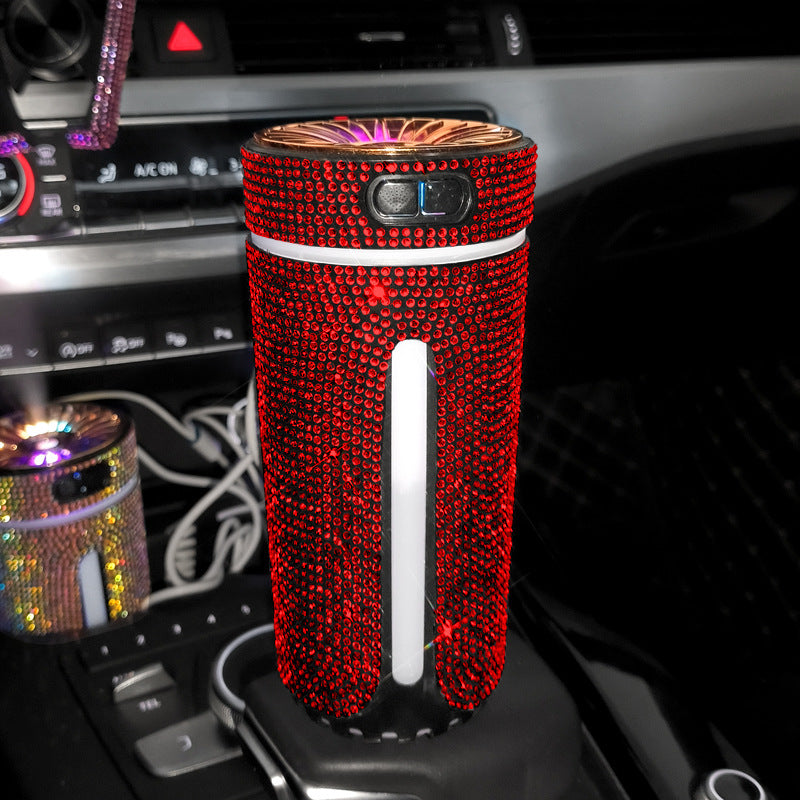 Auto Luftbefeuchter Bling LED-Licht Ätherische Öle Diffusor 300ml Lufter frischer für Auto Home Office Zubehör