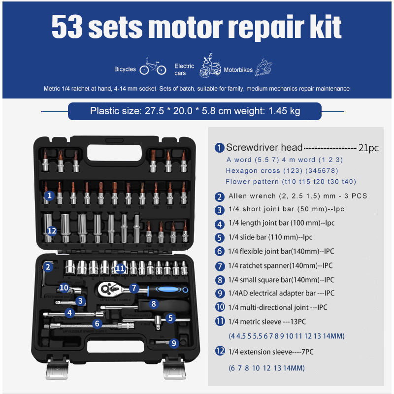 Steckschlüssel-Set Reparaturwerkzeug