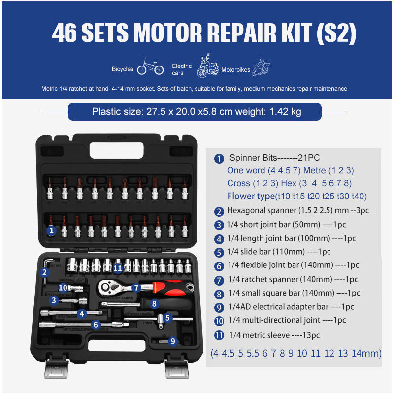 Steckschlüssel-Set Reparaturwerkzeug