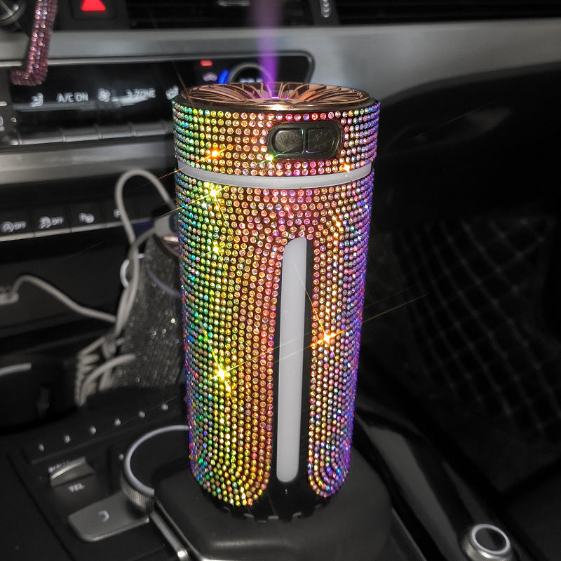 Auto Luftbefeuchter Bling LED-Licht Ätherische Öle Diffusor 300ml Lufter frischer für Auto Home Office Zubehör